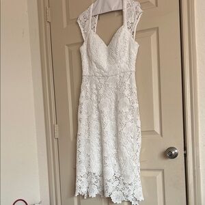 Guess White Lace Wedding Dress